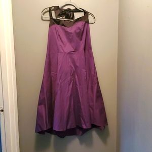 Purple dress with flared bottom